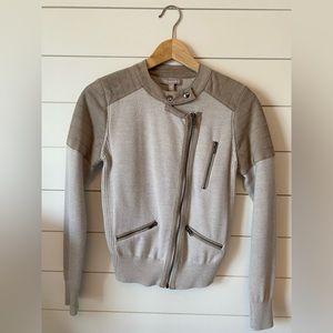 Banana Republic Vegan Suede and Merino Wool Sweater Jacket, Size S, Like…